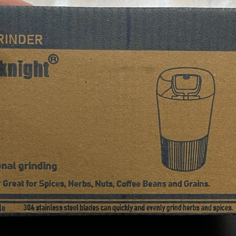 Cool Knight Coffee Grinder Spice Multi-function Electric 304 Stainless Tank NEW